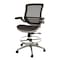 Flash Furniture Black/Graphite Mid-Back Drafting Chair - Flip-Up Arms BL-LB-8801X-D-BK-GR-GG - alternate 8